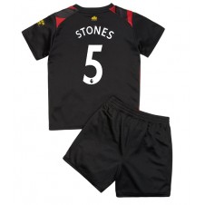 Manchester City John Stones #5 Bortedraktsett Barn 2022-23 Kortermet (+ korte bukser)